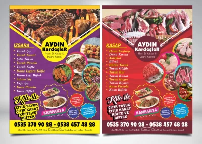 A5 Boyutunda Broşür